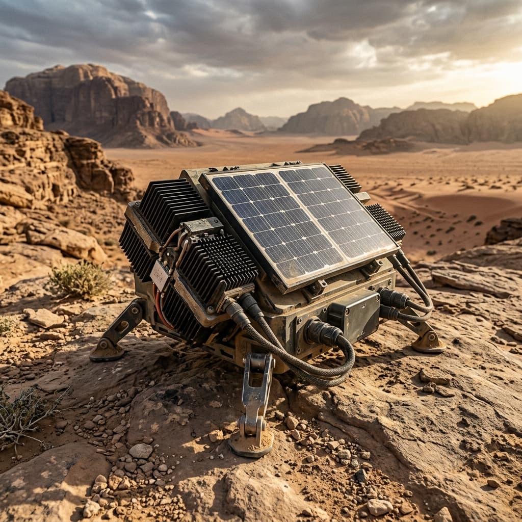 Remote kinetic and solar multi source energy module